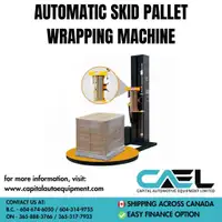 Finance available : Brand new Automatic Skid pallet wrapping machine / stretch machine wrap