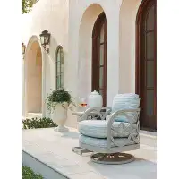 Tommy Bahama Outdoor Silver Sands Swivel Patio Chair with Cushions
