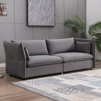 Latitude Run® Latitude Run® Living Room Sofa Set, Couch Sets With Pillows, Upholstered Sofa With Adjustable Armrests And
