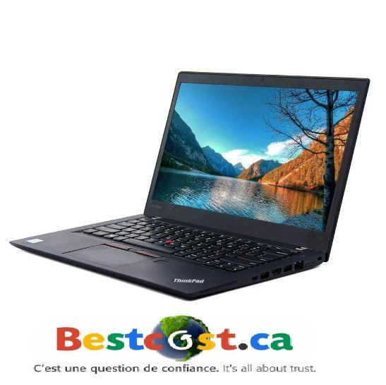 LAPTOP Lenovo ThinkPad T470S 14 i7-6600U 256GB SSD 19GB RAM DDR4 Win 10 Pro - BESTCOST.CA - 12 MOIS DE GARANTIE INCLUS in Laptops in Greater Montréal