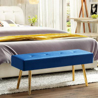 Wrought Studio Long End Stool Bed Bench