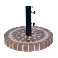 Foundry Select Bluxome Mosaic Concrete Free Standing Umbrella Base