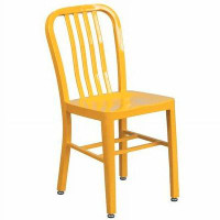 Bungalow Rose Gerhardus Gael Commercial Grade Yellow Metal Indoor-Outdoor Chair
