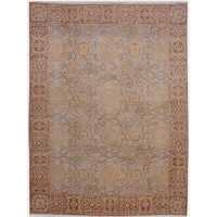 Rug & Kilim One-of-a-Kind Hand-Knotted 12'10" X 17' Area Rug in Beige/Blue/Green