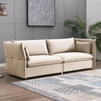 Balus Balus Living Room Sofa Set, Couch Sets With Pillows, Upholstered Sofa With Adjustable Armrests And Backrest, Moder
