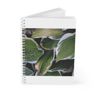 Marick Booster Green Leaves Spiral Notebook