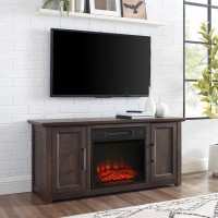 The Twillery Co. Rozier TV Stand for TVs up to 50" with Electric Fireplace Included