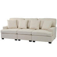 Latitude Run® 3 Seat Sofa With 4 Comfortable Pillows
