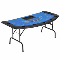 Soozier 72” 7 - Player Foldable Poker Table