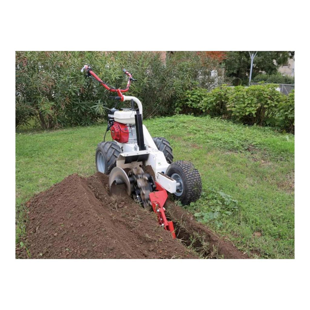 HOC GARBIN TZS HONDA SEMI AUTOMATIC TRENCHER + 6.5 HP GX200 + 18 INCH DEEP + TUNGSTEN CARBIDE BLADES + FREE SHIPPING in Other Business & Industrial - Image 2