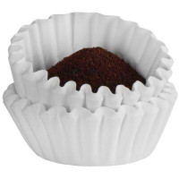 Tupkee Coffee Filters 4-6 Cups, Junior Basket Style, White Paper, Chlorine Free Coffee Filter