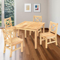 Sand & Stable™ Baby & Kids Buckley Kids Solid Wood Square Play Table and Chair Set