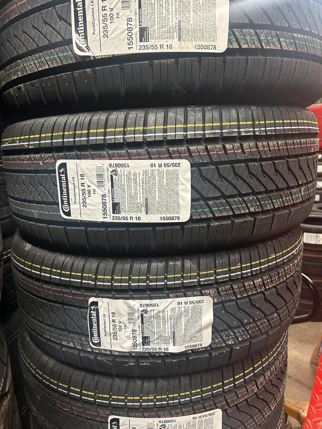 4 Brand New Continental Pure Contact LS 235/55R18 All Season Tires $70 REBATE!!! *** WallToWallTires.com *** in Tires & Rims in Ottawa / Gatineau Area - Image 2