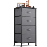 Ebern Designs Dresser For Bedroom, Chest Of Drawers With Wood Top, Storage Organizer For Closet, Living Room