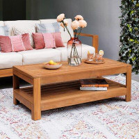 Birch Lane™ Bogota Wooden Coffee Table — Outdoor Tables & Table Components: From $99