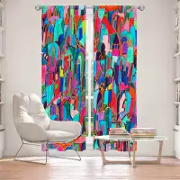 East Urban Home Lined Window Curtains 2-panel Set for Window by Maeve Wright - Cathedral City
