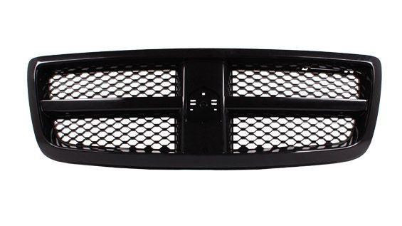 Grille Dodge Ram 1500 2009-2010 Matte-Black With Painted-Black Frame , CH1200327 in Auto Body Parts