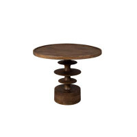 Dutchbone Solid Wood Pedestal Coffee Table