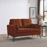 Wrought Studio Loveseat with Square Arms and Tight Back