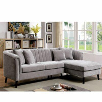 Wildon Home® Oetjen 99" Wide Chenille Right Hand Facing Sofa & Chaise