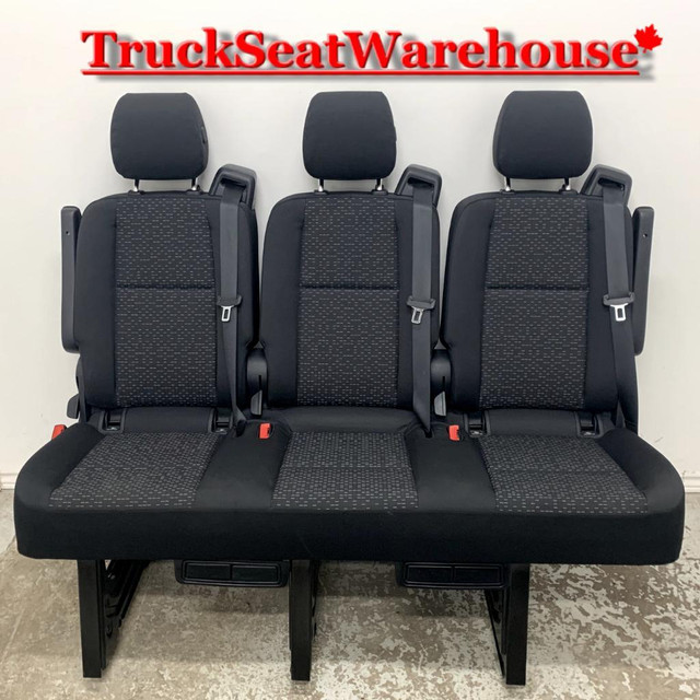 Chrysler Sprinter Van 2022 Black Cloth Triple 3 Person Bench Seat with Mounts Mercedes  VANLIFE in Other Parts & Accessories