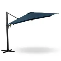 Arlmont & Co. Sulyn 118.1'' Cantilever Umbrella with Crank Lift Counter Weights Included without Stand Base