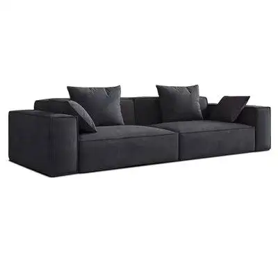 Crafts Design Trade 110.24" Black 100% Polyester Modular Sofa cushion couch