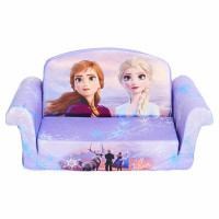 Marshmallow Furniture Marshmallow Furniture Kids 2-in-1 Flip Open Foam Compressed Sofa Bed, Frozen 2