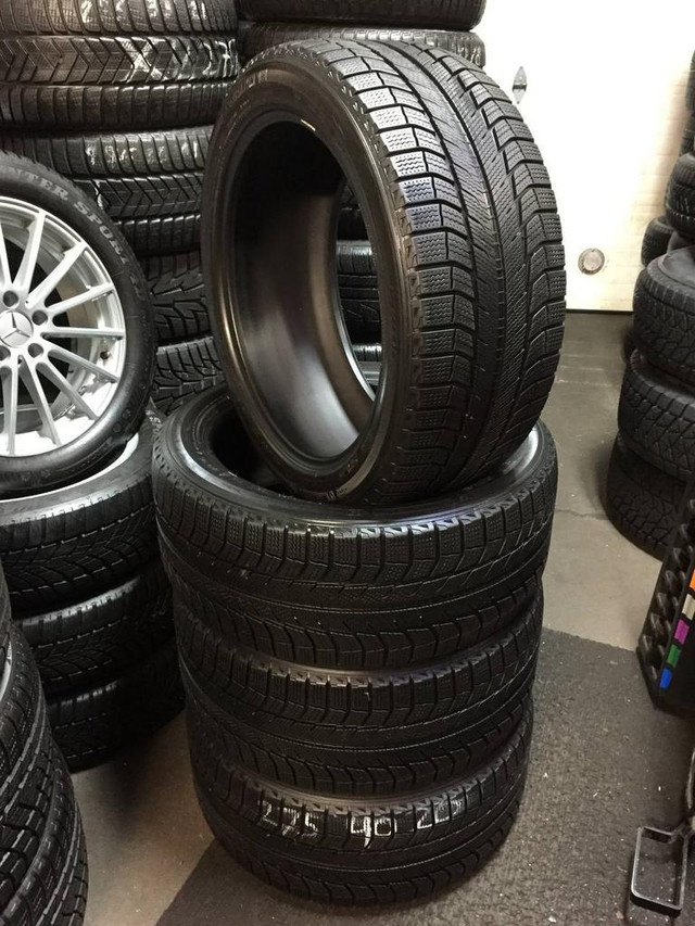 20 inch SET OF 4 USED WINTER TIRES 275/40R20 106H MICHELIN LATITUDE X-ICE XI2 TREAD 85% in Tires & Rims in Ontario