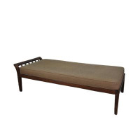 DYAG East Asian Classic Twin Solid Wood/Rattan Daybed with Mattress