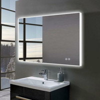 Side-Lit LED Mirrors 28 Height - Available in 2 Sizes ( 36 & 48 ) Touch Button,Anti Fog, Dimmable, Vertical & Horizontal