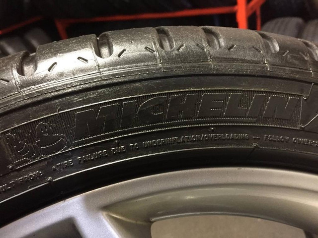 17in MERCEDES BENZ C CLASS USED STAGGERED ALL SEASON PACKAGE OEM RIMS 225/45R17 245/40R17 MICHELIN TOYO TREAD LIFE 90% in Tires & Rims in Toronto (GTA) - Image 2