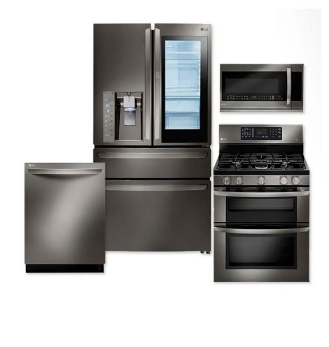 HUGE SALE ON ALL BLACKSTAINLESS APPLIANCES!!! NEW UNBOXED AND SCRATCH AND DENT in Refrigerators in Edmonton Area
