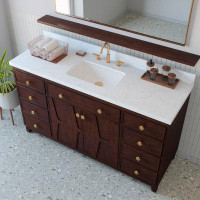 Scott Living Flaherty 60" Double Bathroom Vanity Set