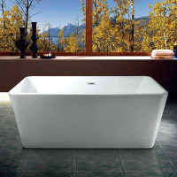 67 Inch  FreeStanding Bathtub w Center Drain (67x32x23) ( Optional Faucet also Available )   AHS