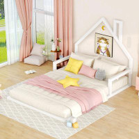 Harper Orchard Floor Bed With House-Shaped Headboard