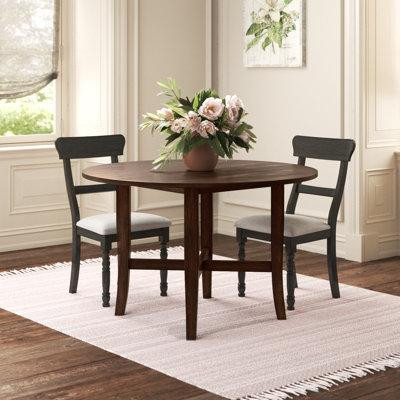Kelly Clarkson Home Hussey Round Table, Burnished Dark Oak in Other
