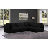 Meridian Furniture USA 114" Wide Reversible Modular Corner Sectional