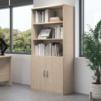 Bush Business Furniture Studio C 36W 5 Shelf Storage Bookcase