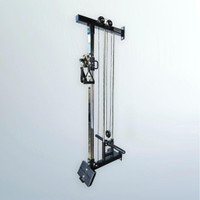 FREE SHIPPING NEW WALL-MOUNTED DUAL PULLY SYSTEM WITH LOW ROW KF1000P