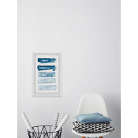 Wrought Studio Five Shades Of Blue by - Picture Frame Print