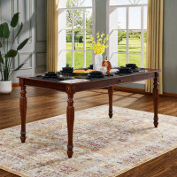 Alcott Hill 67.3" Dining Room Kitchen Table for 6 People