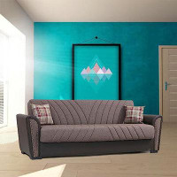 Wildon Home® Salinas Grey Fabric Sofa Bed