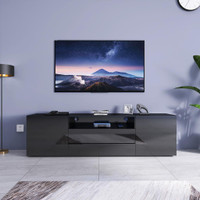 NEW MODERN HIGH GLOSS LED TV STAND CABINET