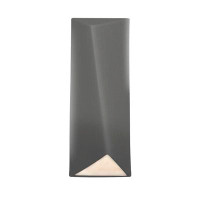 Justice Design Group Ambiance - ADA Diagonal Rectangle LED Wall Sconce - Closed Top (Outdoor)