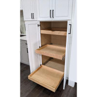 Loon Peak Daiona Pull out Drawer Solid wood dovetail joints roll out shelves Slide Out Pantry Shelves - DIY