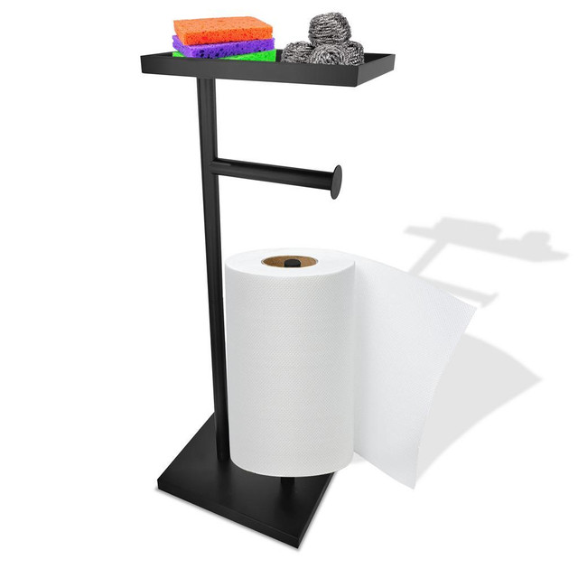 NEW BATHROOM TOILET PAPER HOLDER STAND & SHELF 257161 in Other in Alberta