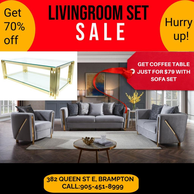 Sofa Set on Sale !! Huge Furniture sale !! in Couches & Futons in Oakville / Halton Region - Image 3
