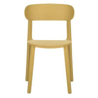 Corrigan Studio Cozyblock Campus Series Side Chair In Mossgrey, Mid-Century Modern Dining Chair, Stackable Chair, Great
