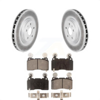 Front Coated Disc Brake Rotors And Ceramic Pads Kit For Chevrolet Camaro SS KGT-100058